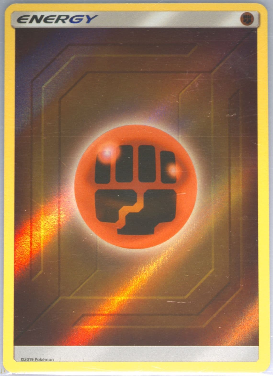 Fighting Energy-Reverse Foil 2019 Pokemon Sun & Moon Hidden Fates