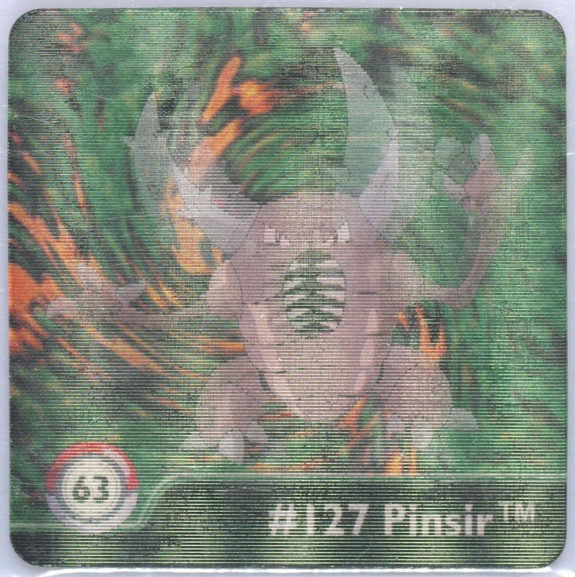 Pinsir (63) 1999 Pokemon Action Flipz Series One