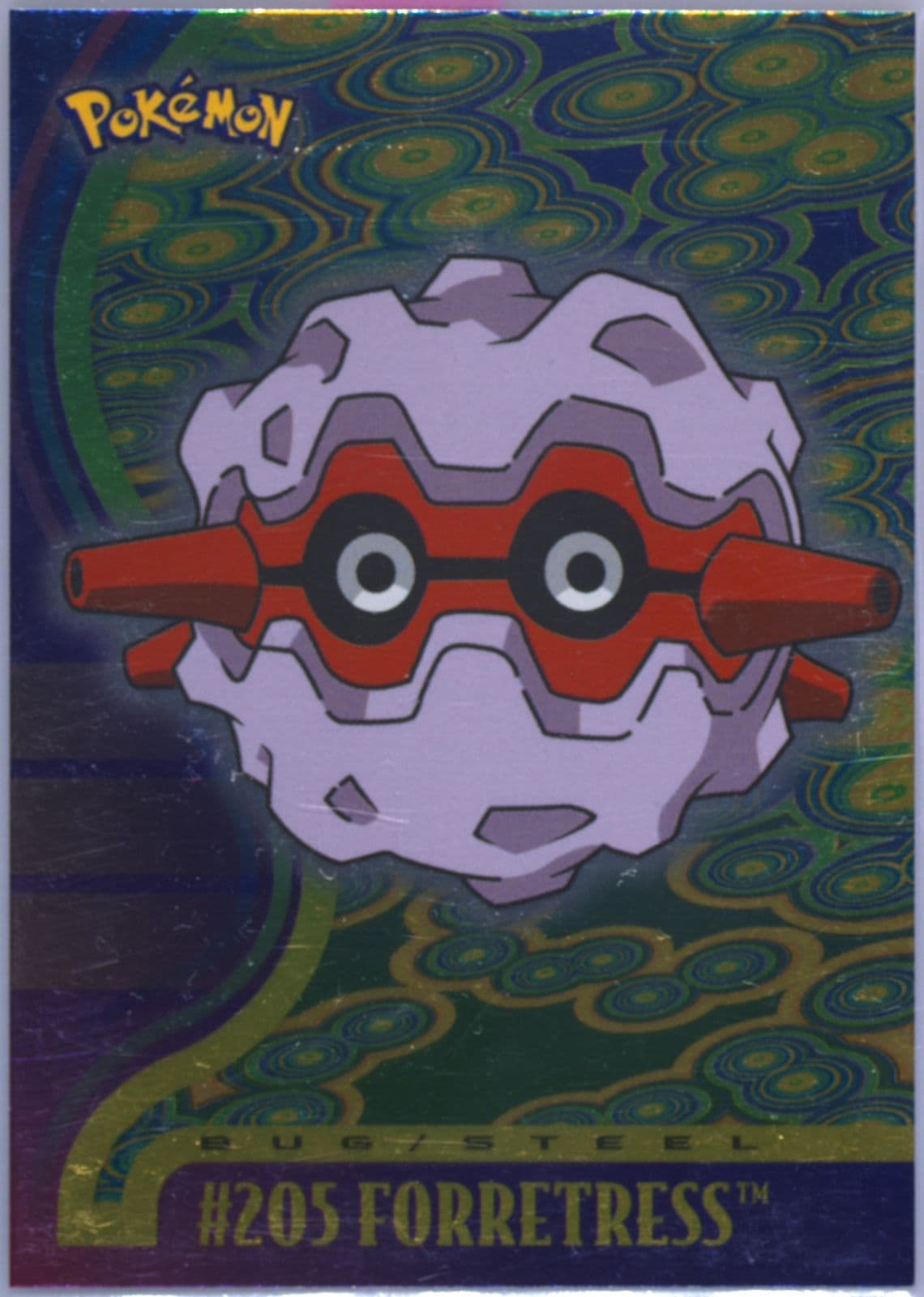 Forretress Foil (205) 2001 Topps Pokemon Johto League Champions