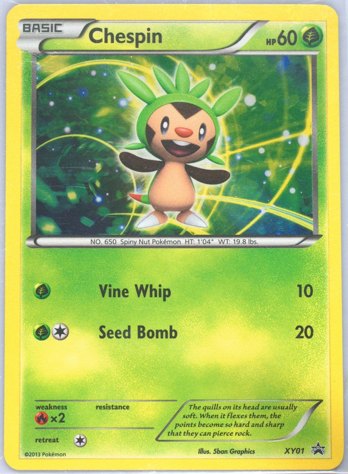 Chespin-Holo Chespin Box (XY01) 2013 Pokemon XY Black Star Promo