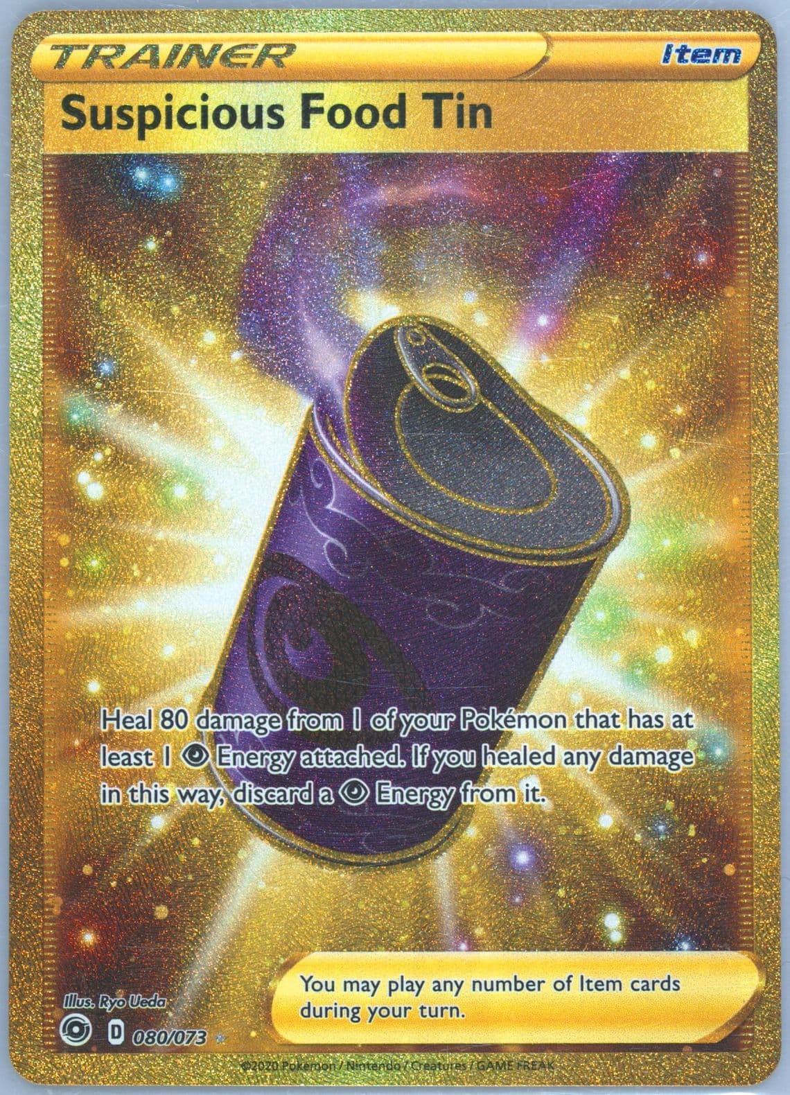 Full Art/Suspicious Food Tin Secret (080) 2020 Pokemon Sword & Shield Champion's Path