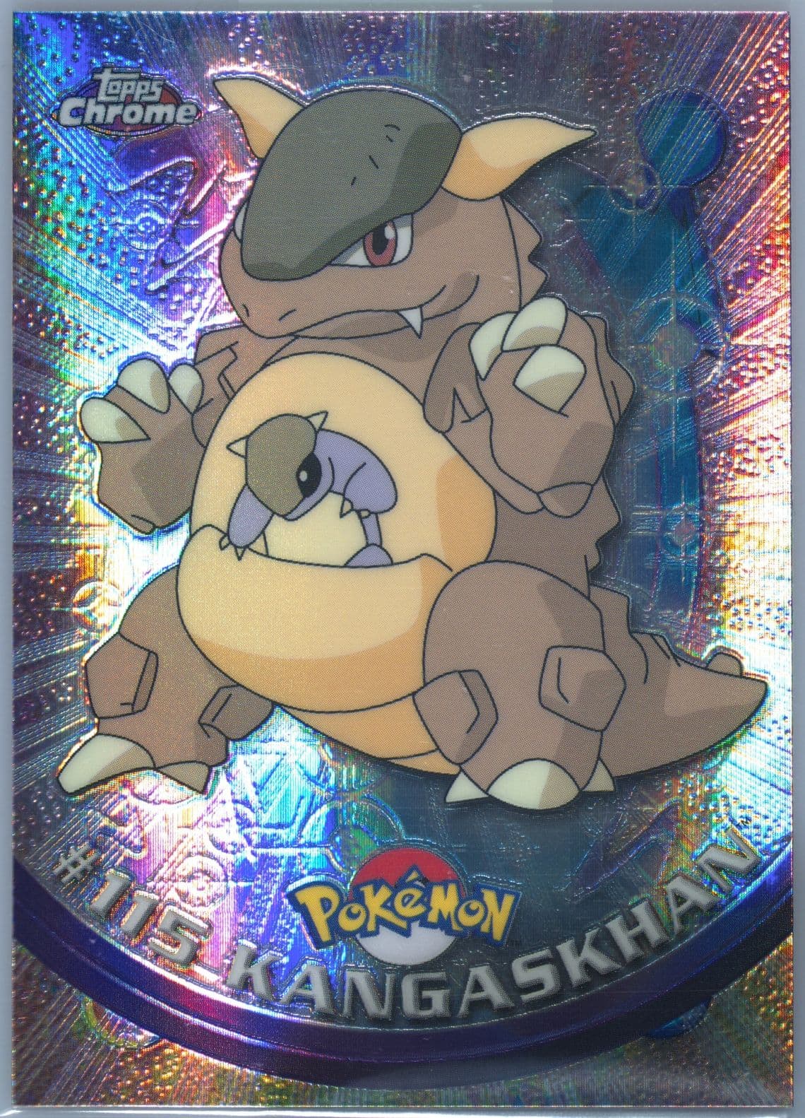 Kangaskhan Spectra (115) 2000 Topps Chrome Pokemon T.V.