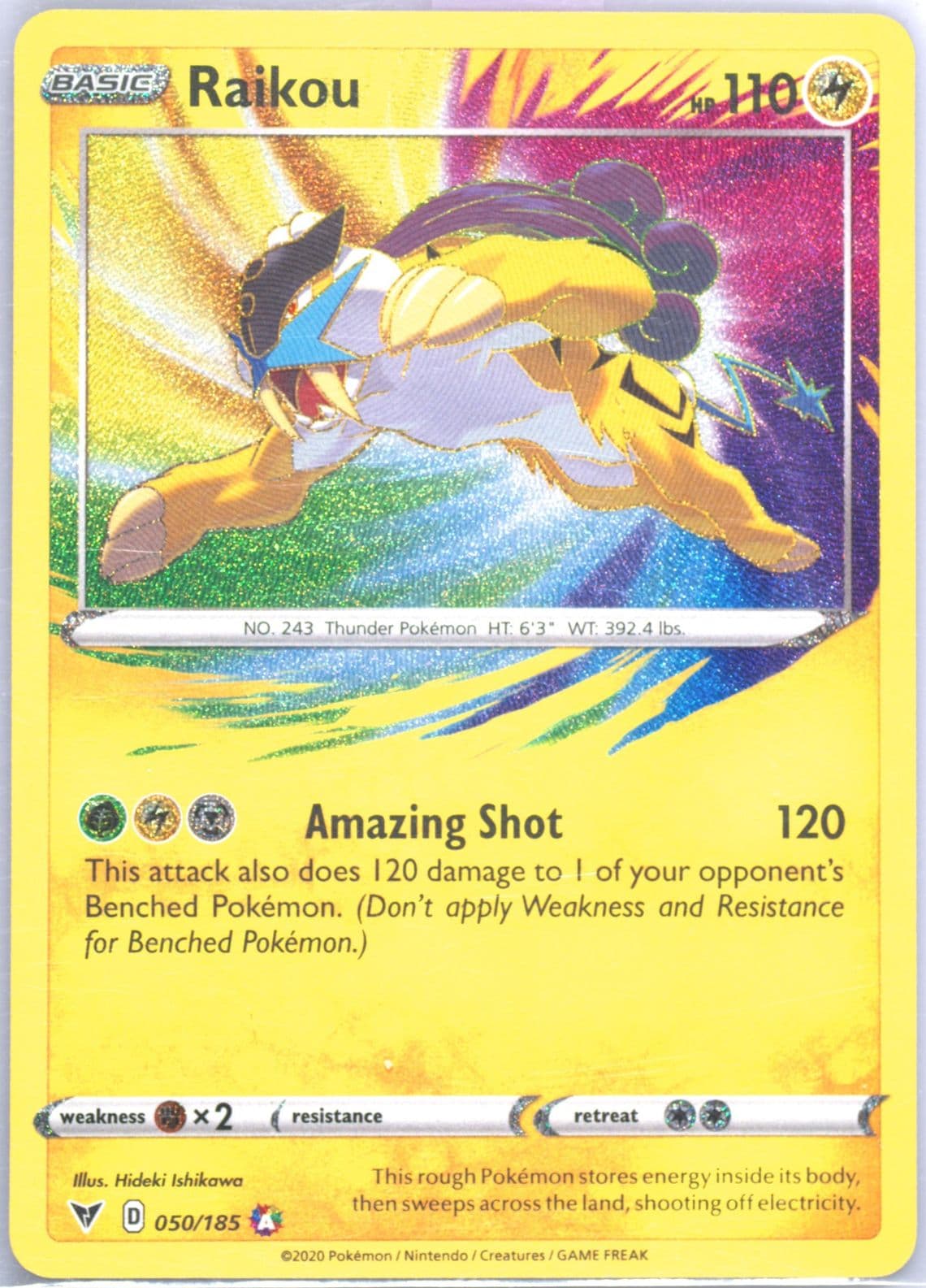 Raikou (050) 2020 Pokemon Sword & Shield Vivid Voltage