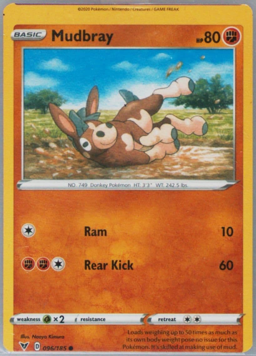 Mudbray (096) 2020 Pokemon Sword & Shield Vivid Voltage