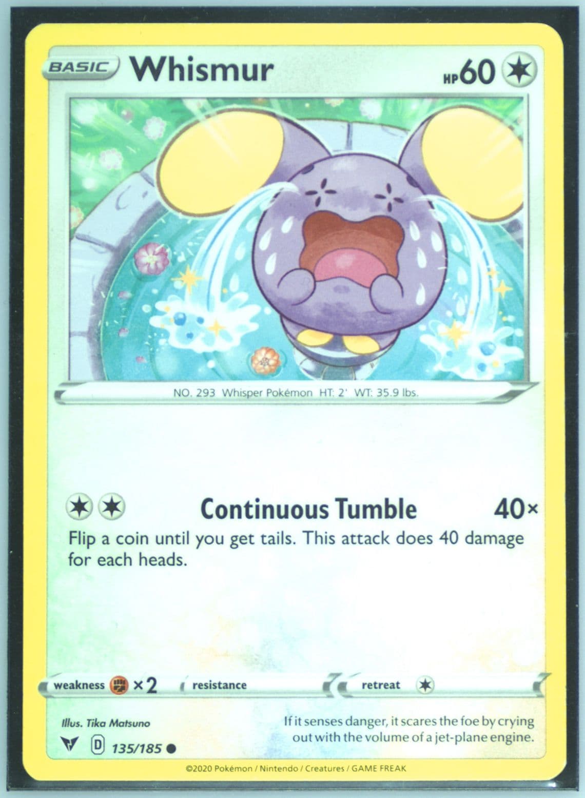 Whismur (135) 2020 Pokemon Sword & Shield Vivid Voltage