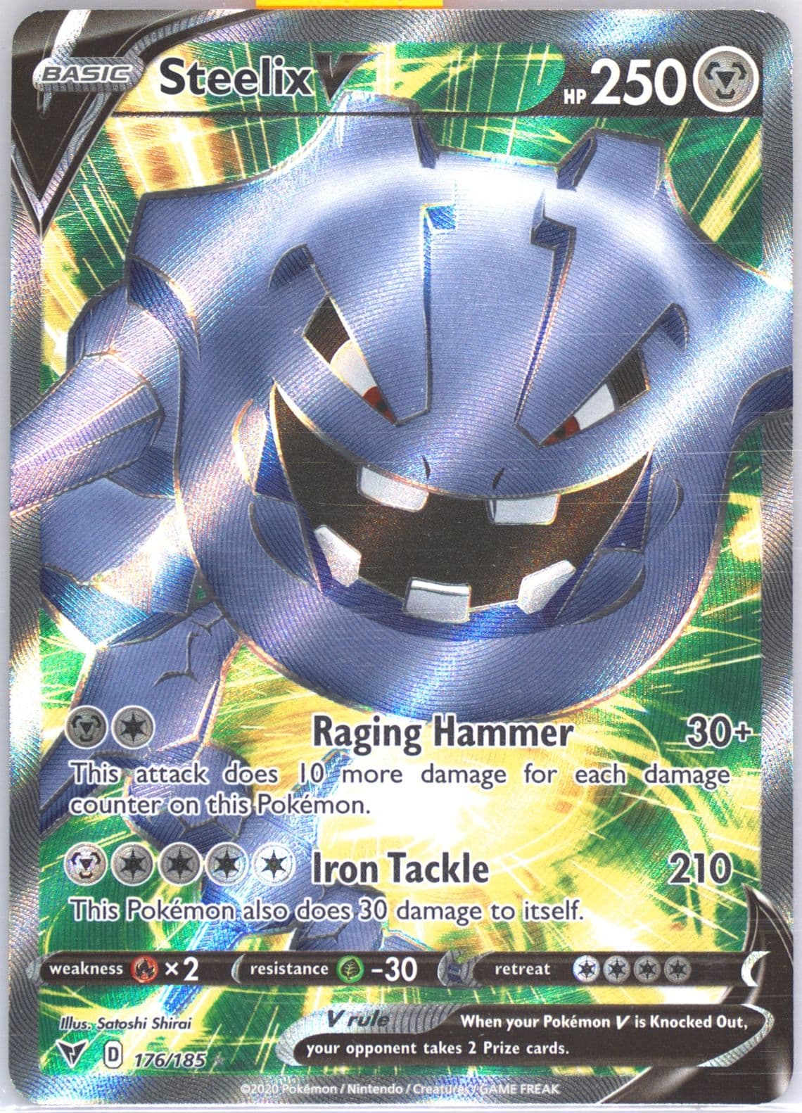 Full Art/Steelix V (176) 2020 Pokemon Sword & Shield Vivid Voltage