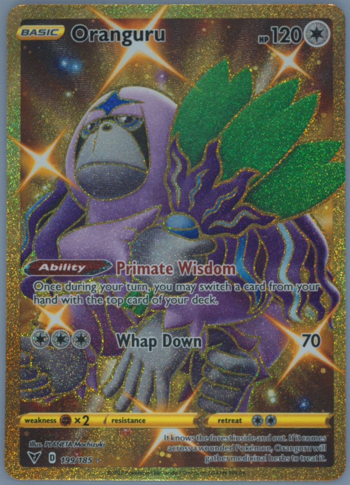 Full Art/Oranguru Secret (199) 2020 Pokemon Sword & Shield Vivid Voltage