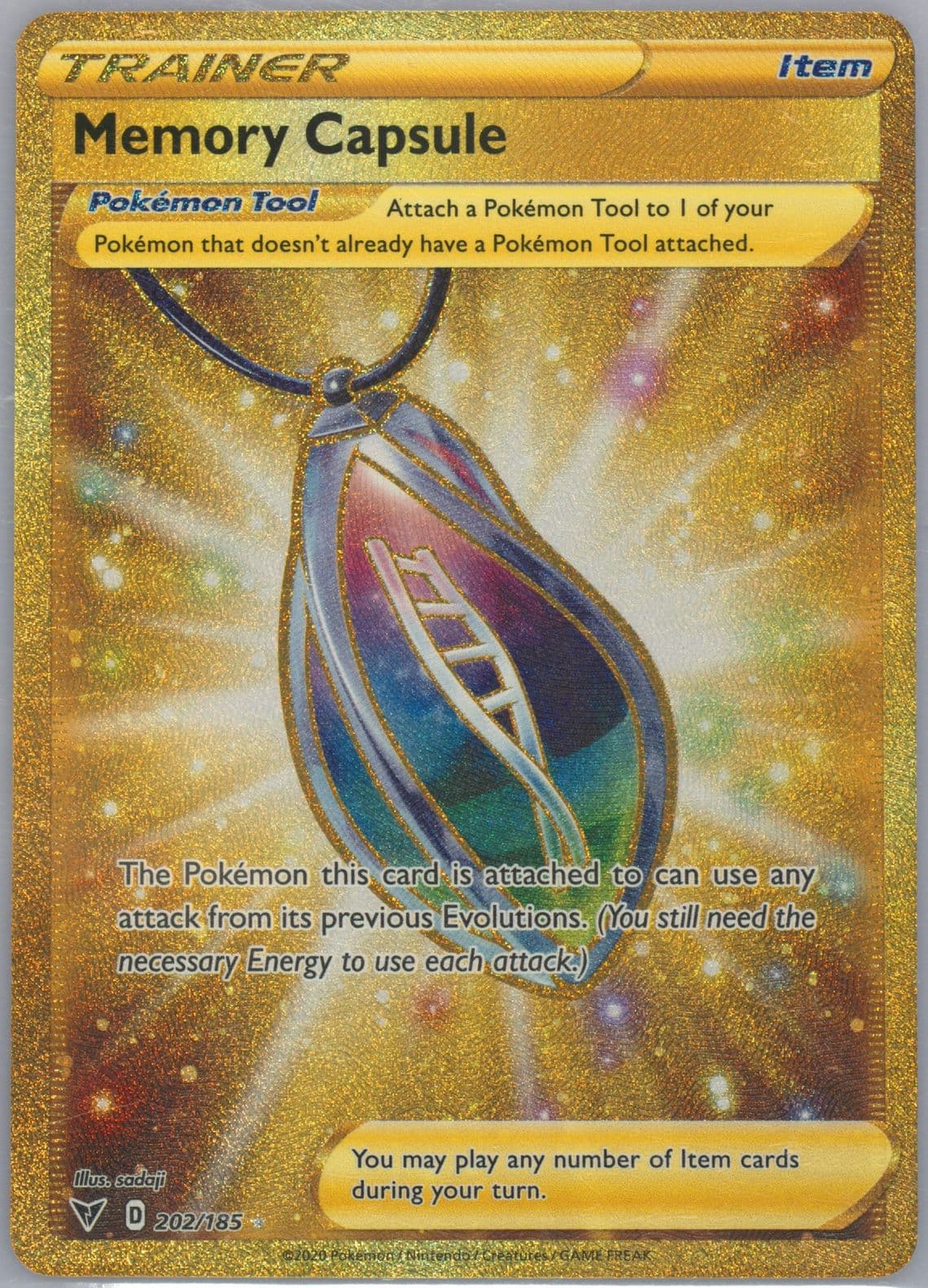 Full Art/Memory Capsule Secret (202) 2020 Pokemon Sword & Shield Vivid Voltage