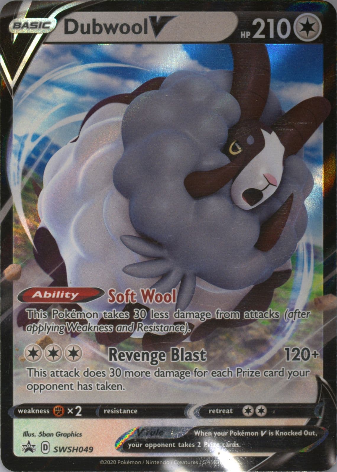 Dubwool V Champion's Path Collection (049) 2020 Pokemon Swsh Black Star Promo