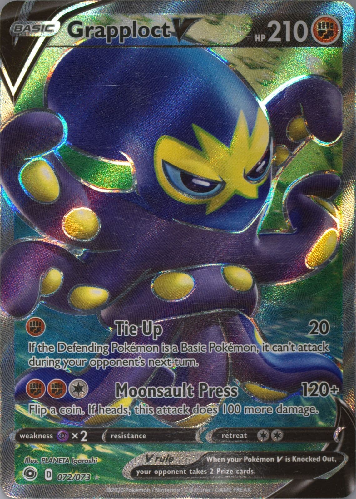 Full Art/Grapploct V (072) 2020 Pokemon Sword & Shield Champion's Path