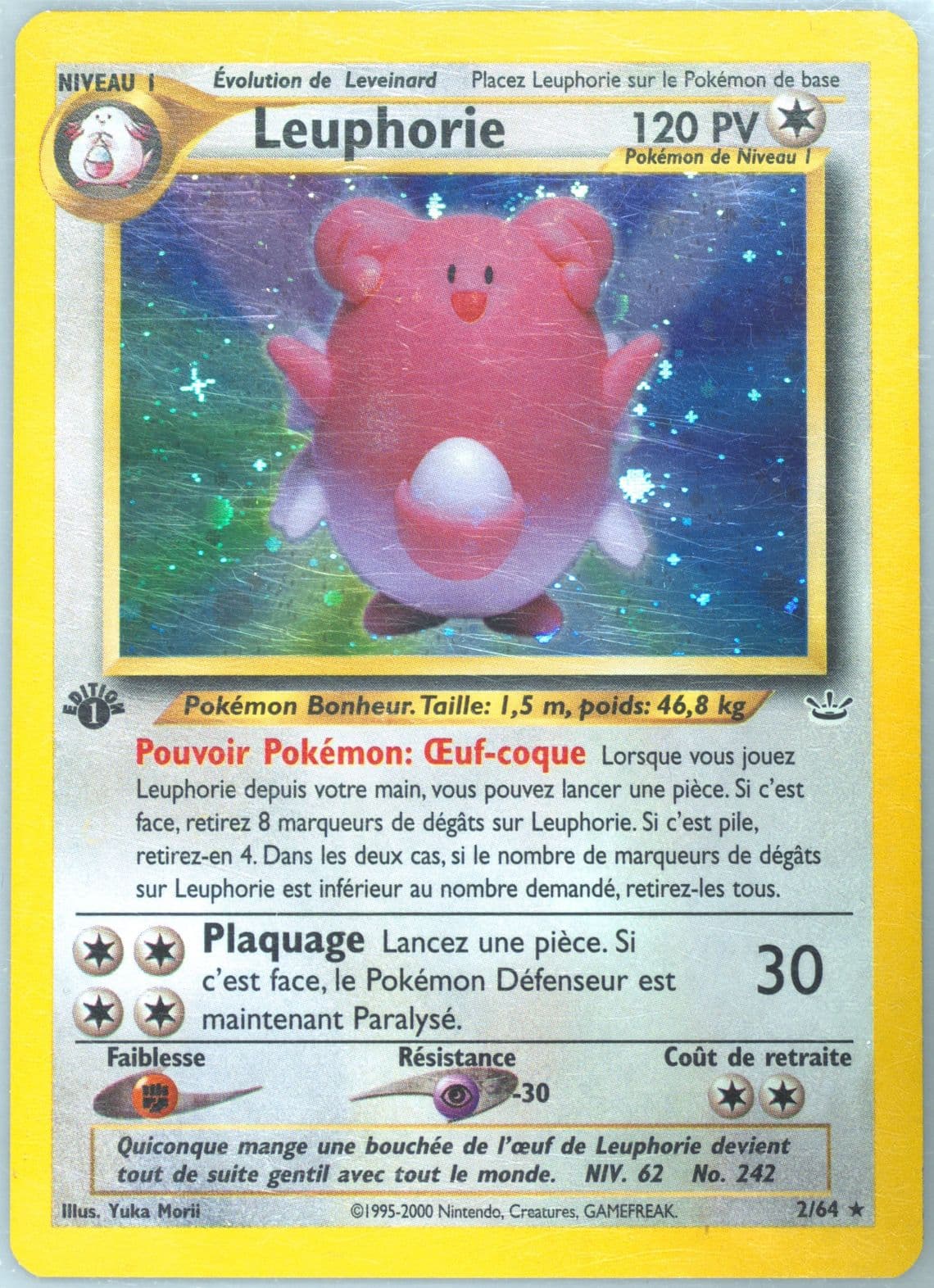 Leuphorie-Holo 1st Edition (2) 2002 Pokemon French Neo Revelation