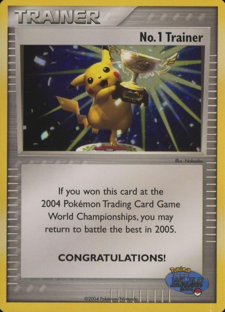 No. 1 Trainer 2004 Pokemon World Championships Promo