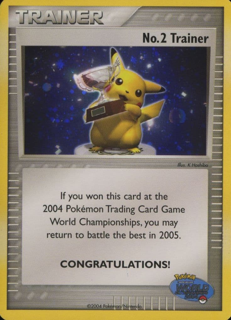 No. 2 Trainer 2004 Pokemon World Championships Promo
