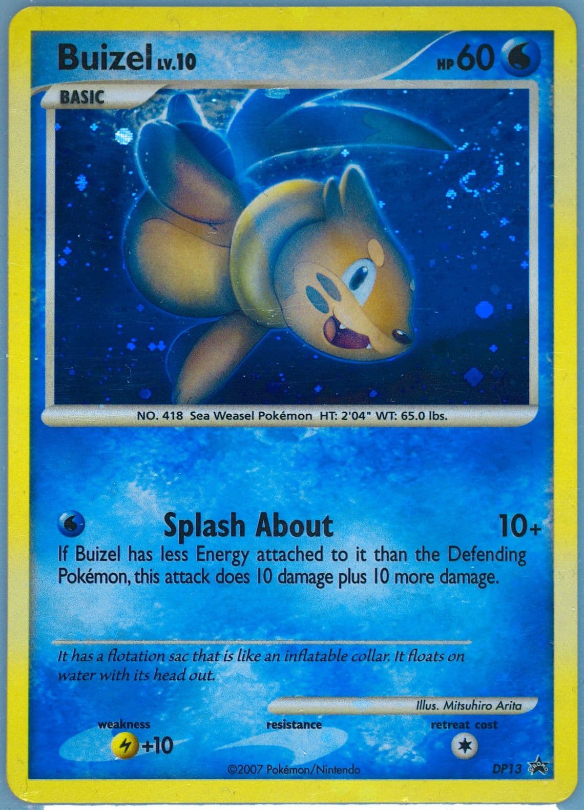 Buizel-Holo DP Value Pack 2 (DP13) 2007 Pokemon Diamond & Pearl Black Star Promo
