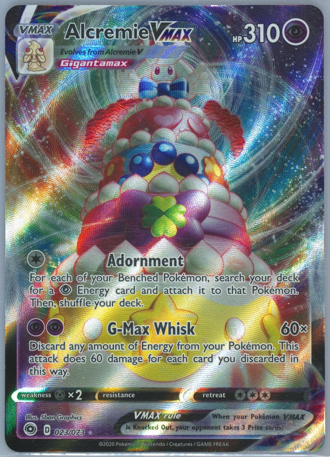 Full Art/Alcremie Vmax (023) 2020 Pokemon Sword & Shield Champion's Path