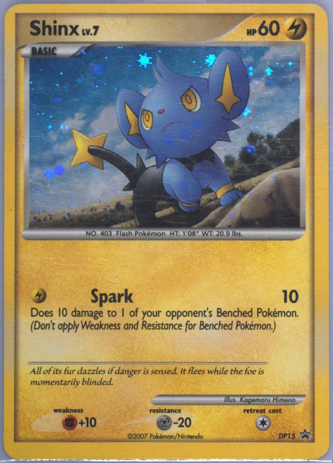 Shinx-Holo (DP15) 2007 Pokemon Diamond & Pearl Black Star Promo