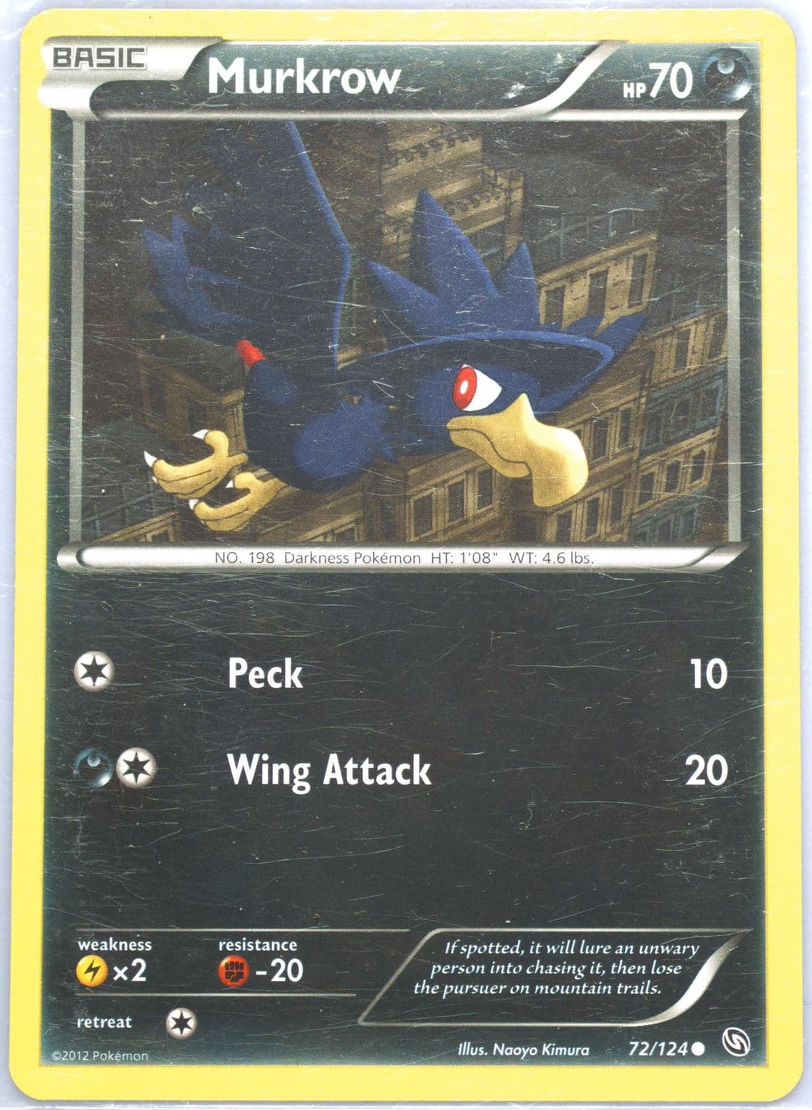 Murkrow (72) 2012 Pokemon Black & White Dragons Exalted