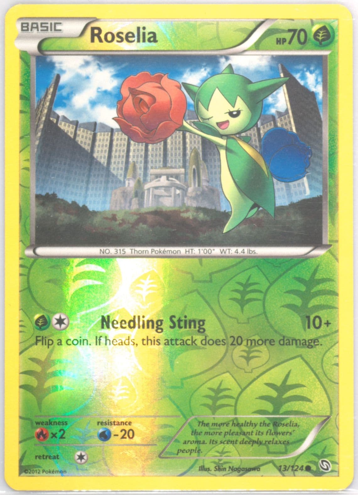 Roselia (13) 2012 Pokemon Black & White Dragons Exalted