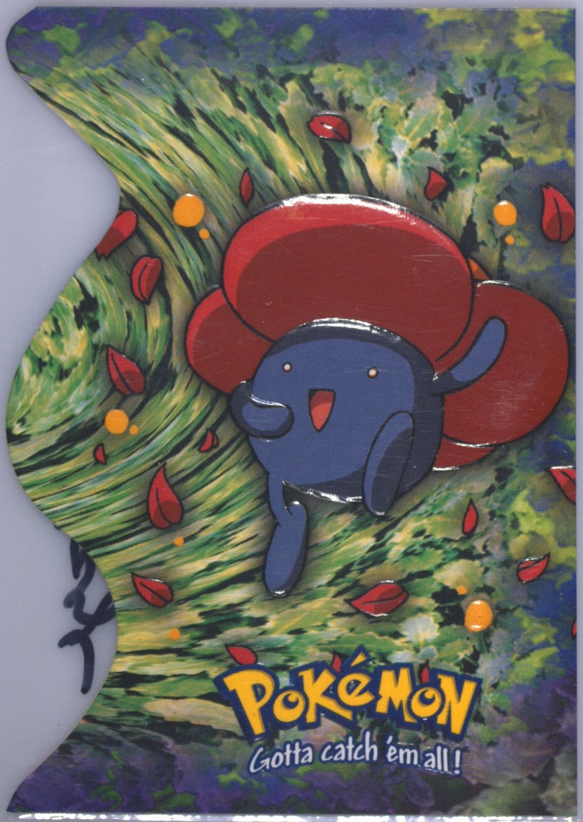 Vileplume (EV6) 2000 Topps Pokemon TV Animation Die-Cut Embossed