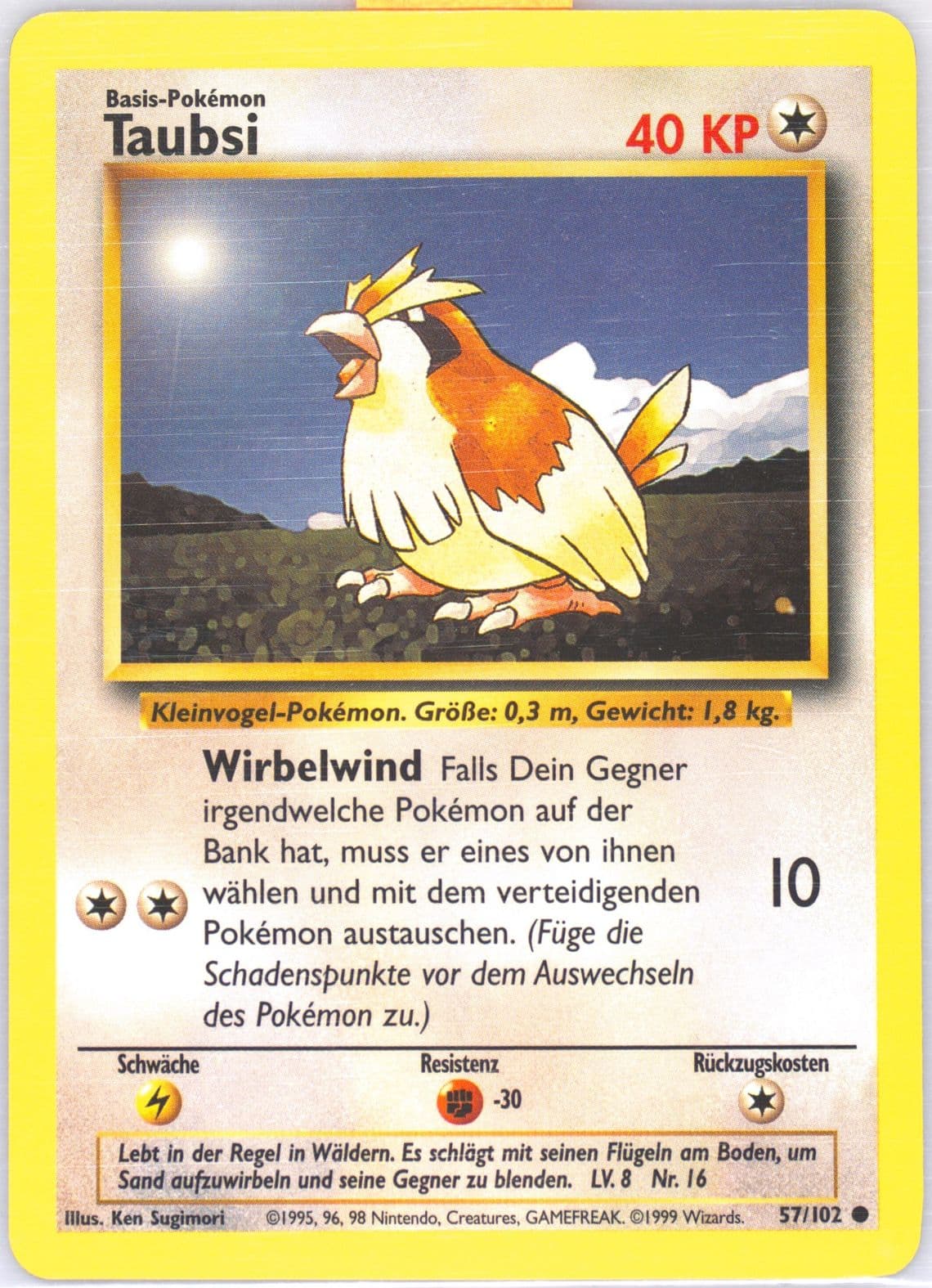 Taubsi (57) 1999 Pokemon German