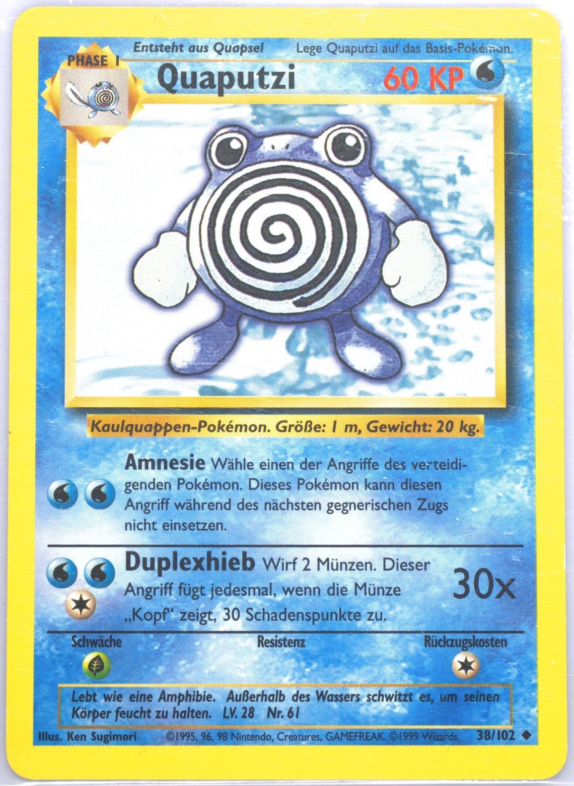 Quaputzi (38) 1999 Pokemon German