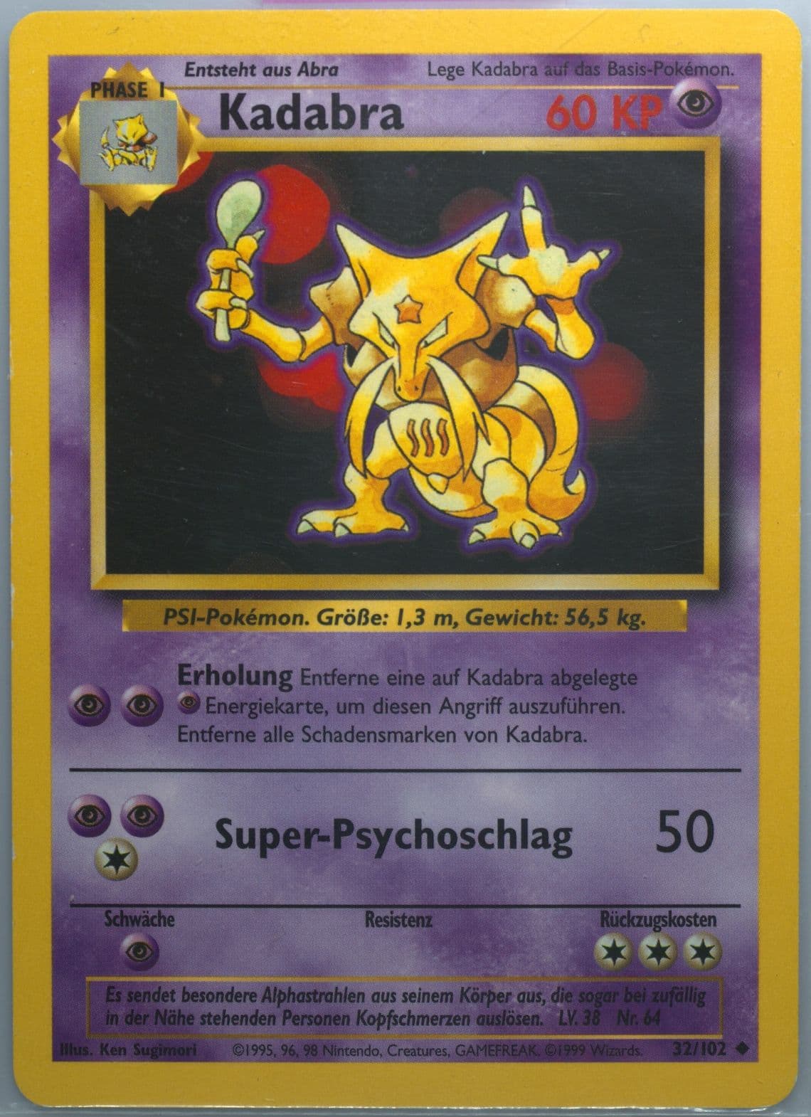 Kadabra (32) 1999 Pokemon German
