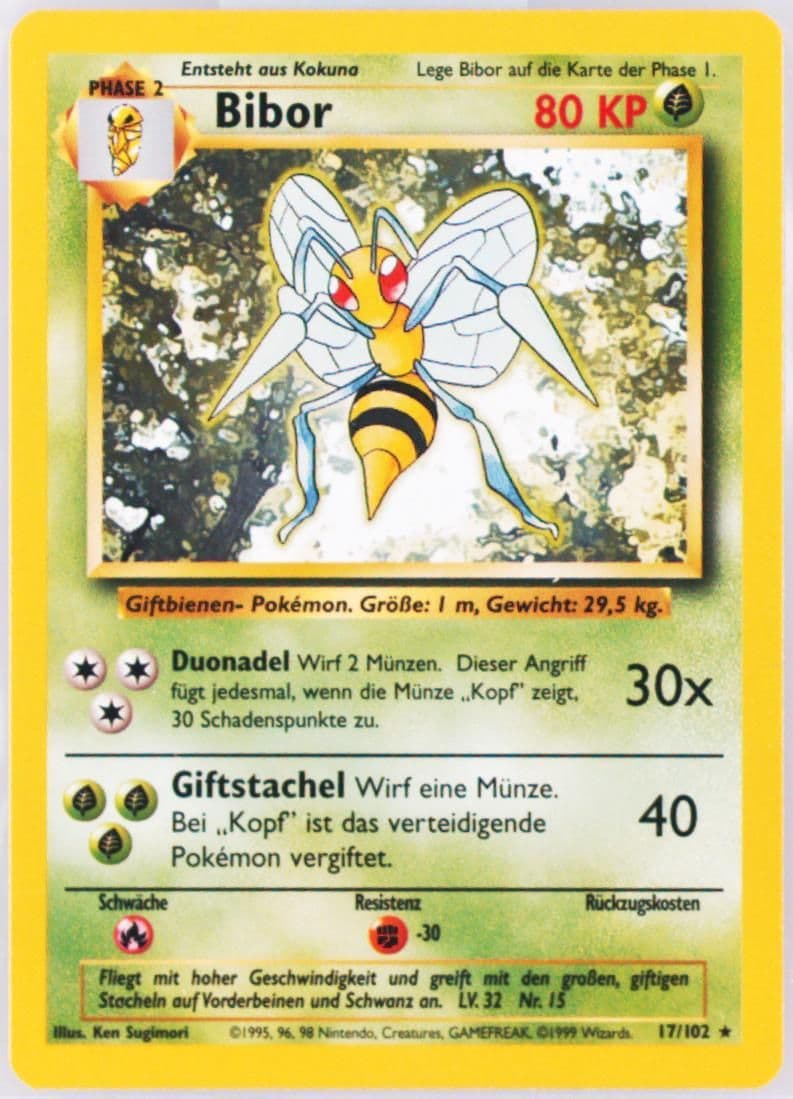 Bibor (17) 1999 Pokemon German