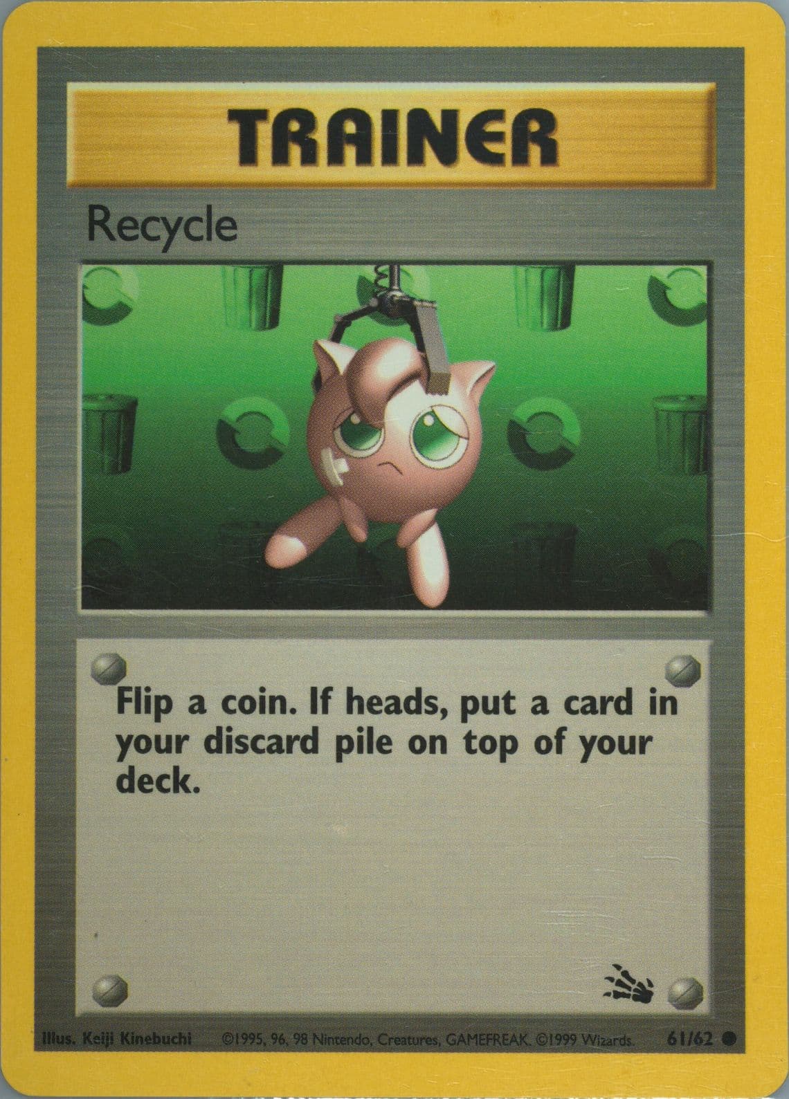 Recycle (61) 1999 Pokemon Fossil