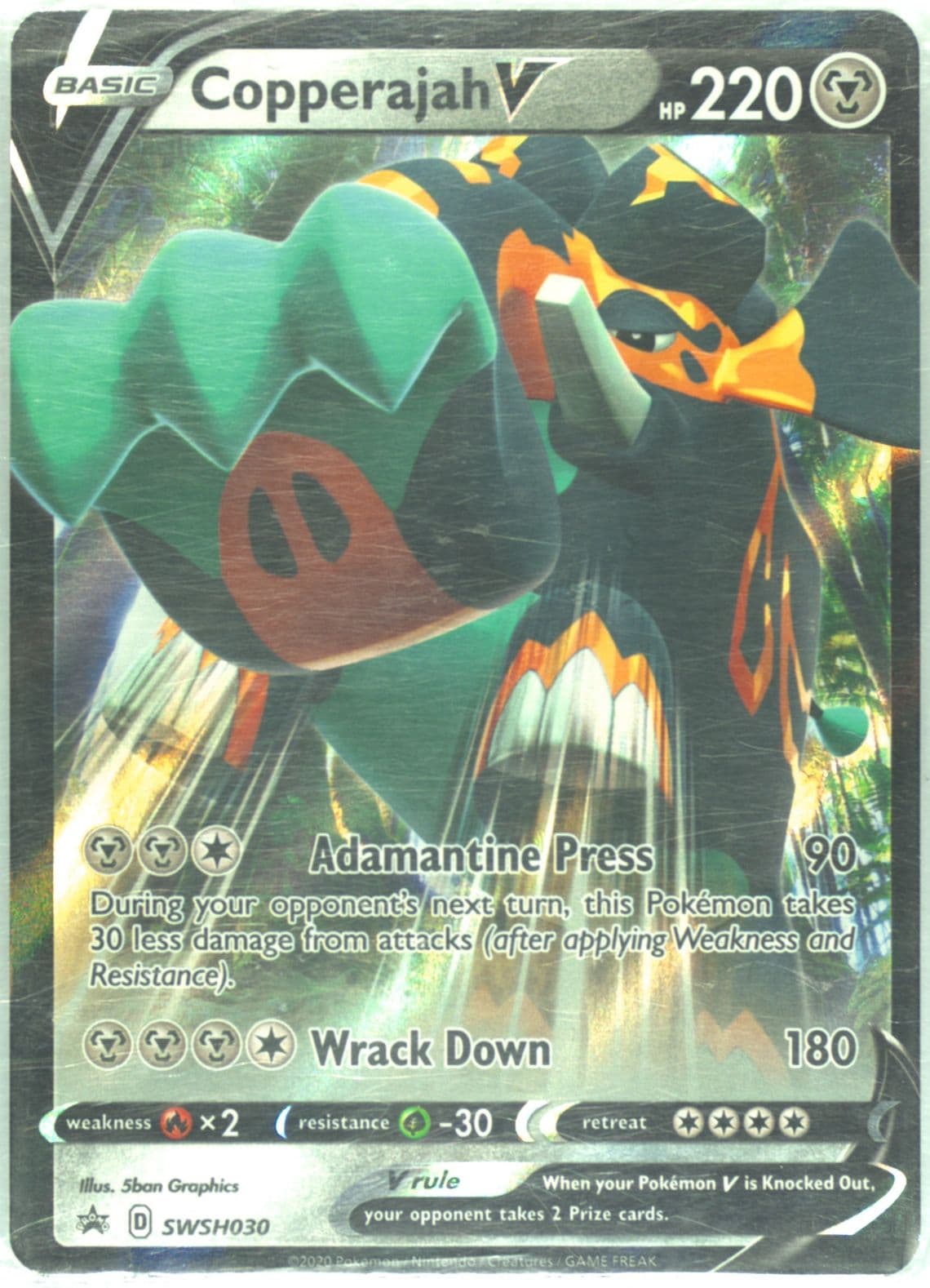 Copperajah V Copperajah V Box (030) 2020 Pokemon Swsh Black Star Promo