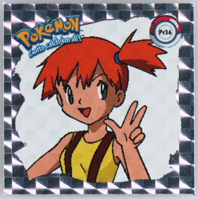 Misty (PR36) 1999 Pokemon Stickers Series 1 Bonus Prism Stickers