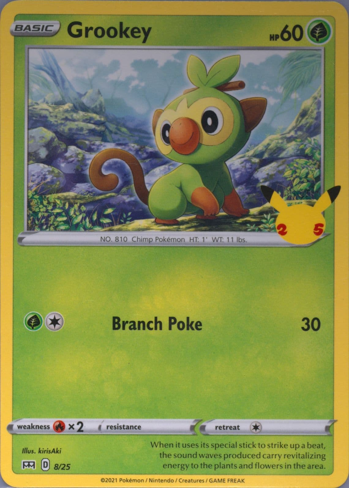 Grookey (8) 2021 Pokemon Mcdonald's Collection