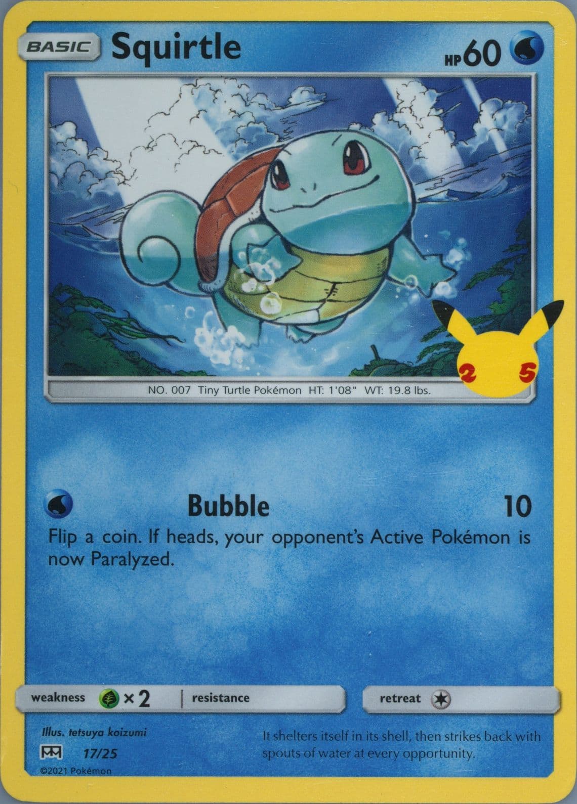 Squirtle (17) 2021 Pokemon Mcdonald's Collection