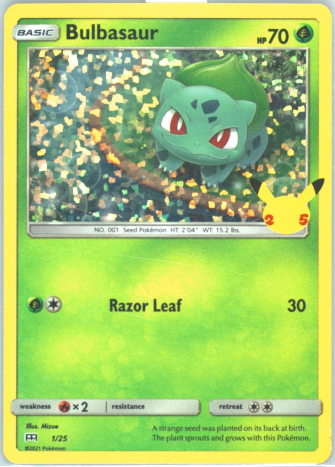 Bulbasaur-Holo (1) 2021 Pokemon Mcdonald's Collection