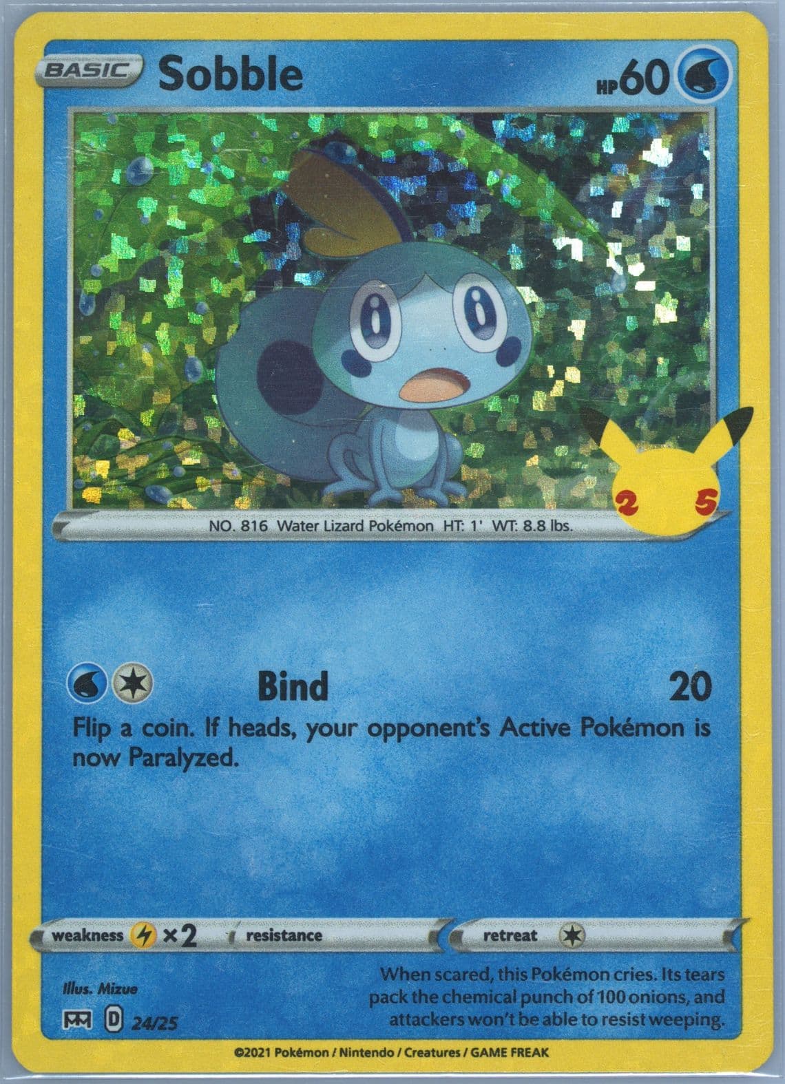 Sobble-Holo (24) 2021 Pokemon Mcdonald's Collection