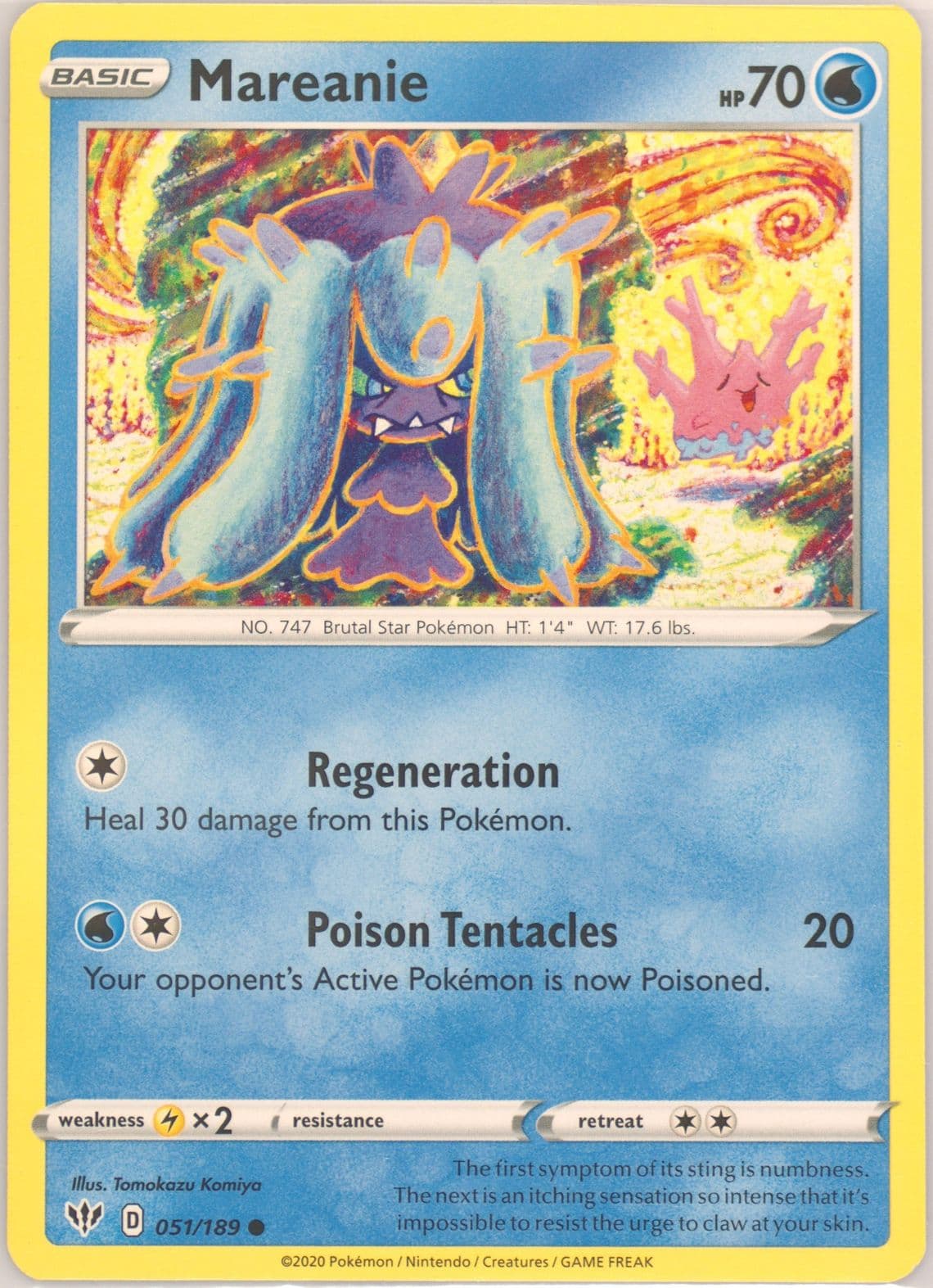 Mareanie (051) 2020 Pokemon Sword & Shield Darkness Ablaze