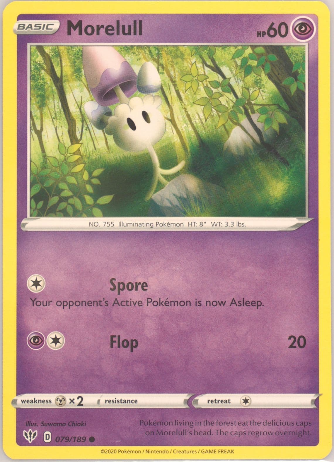 Morelull (079) 2020 Pokemon Sword & Shield Darkness Ablaze