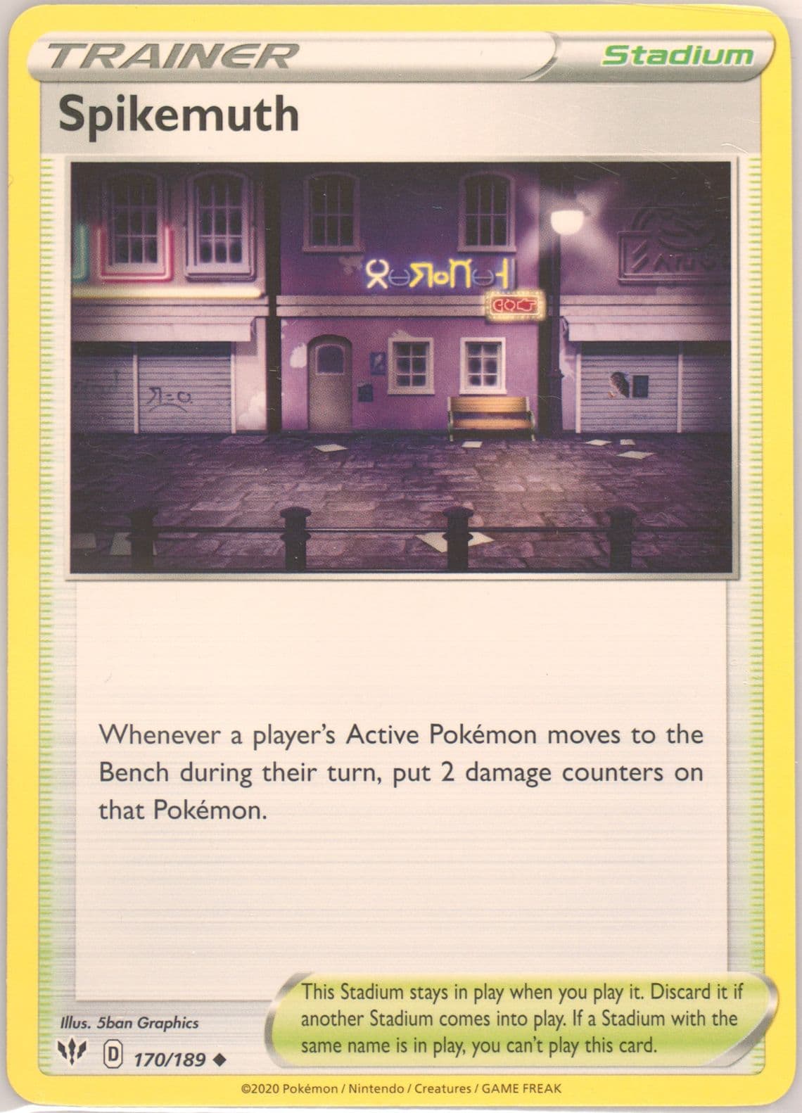 Spikemuth (170) 2020 Pokemon Sword & Shield Darkness Ablaze