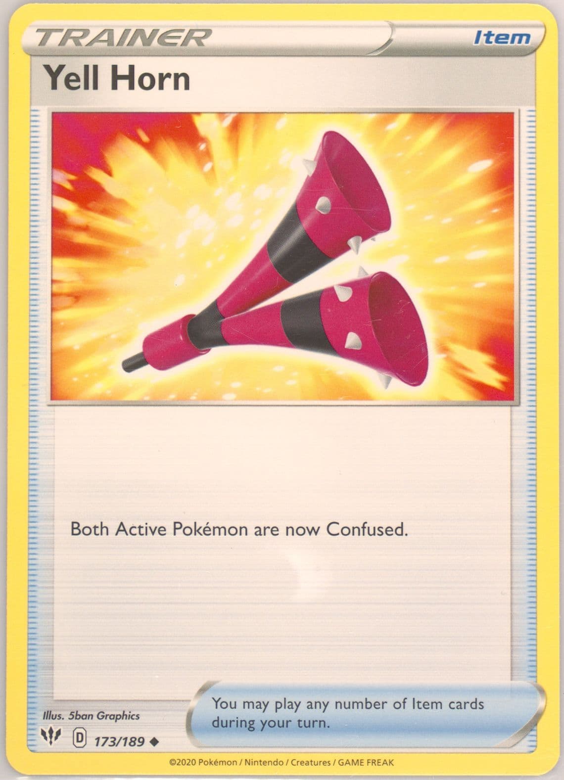 Yell Horn (173) 2020 Pokemon Sword & Shield Darkness Ablaze