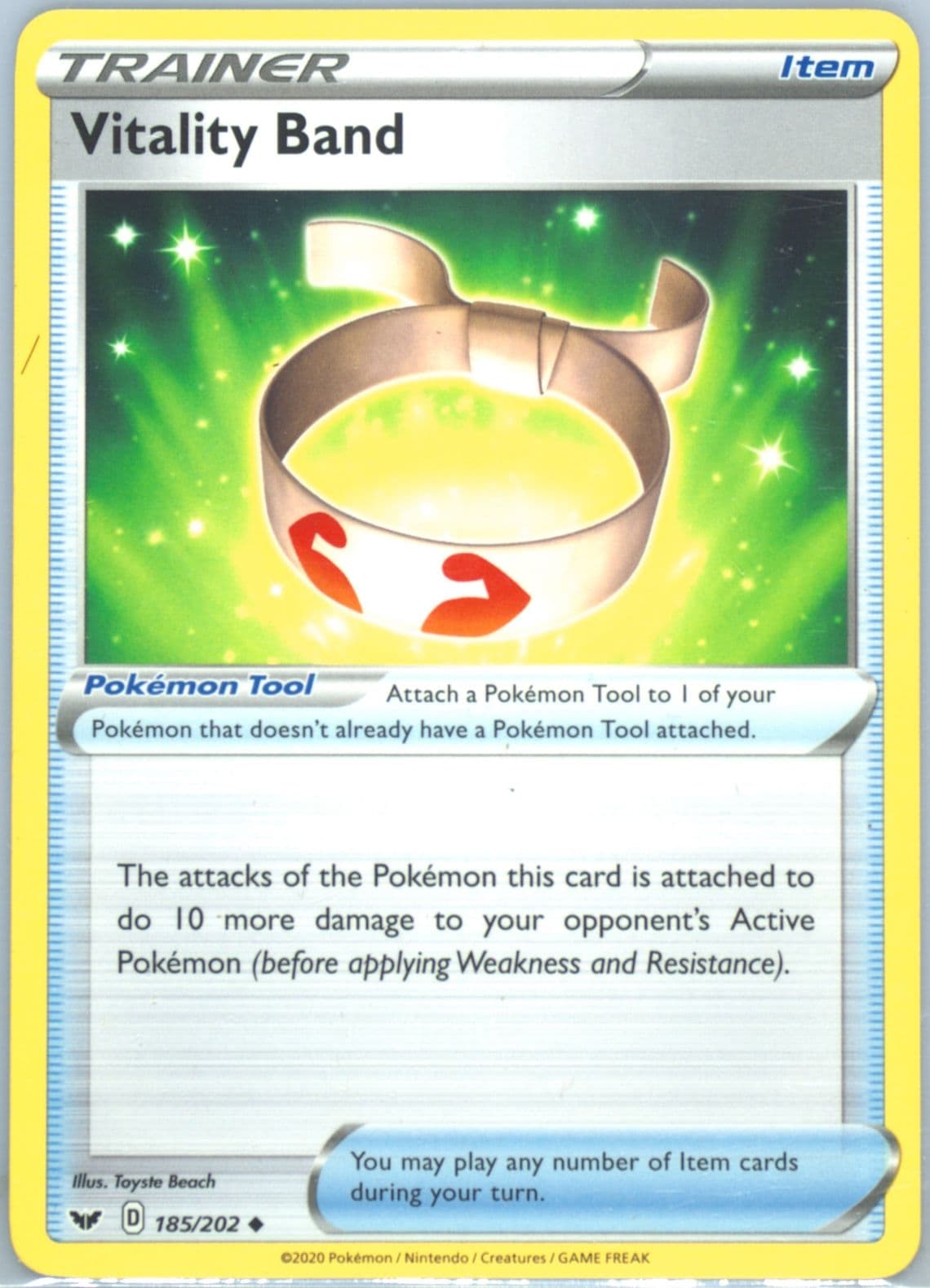 Vitality Band (185) 2020 Pokemon Sword & Shield