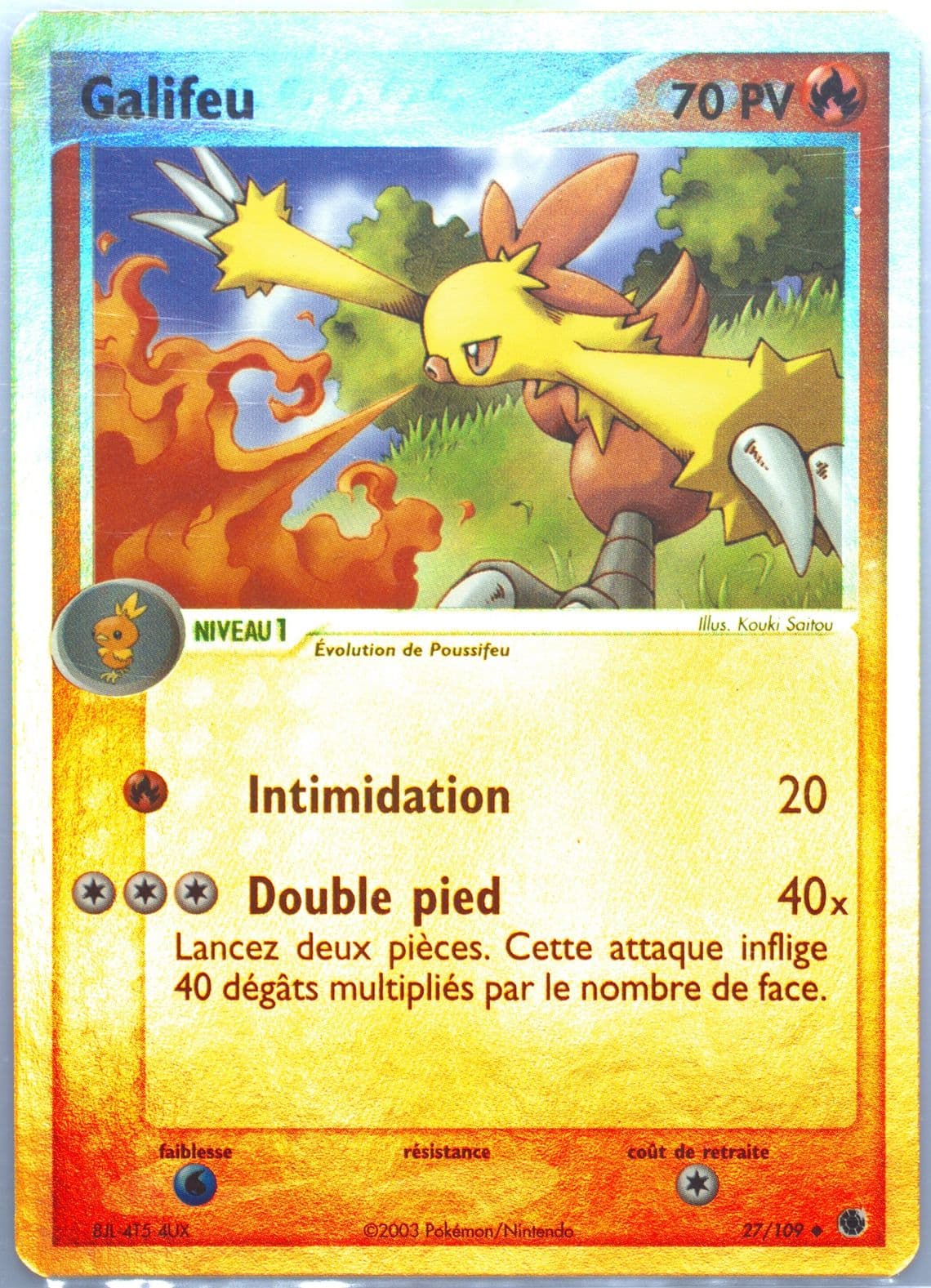 Galifeu-Reverse Foil French (27) 2003 Pokemon EX Ruby & Sapphire