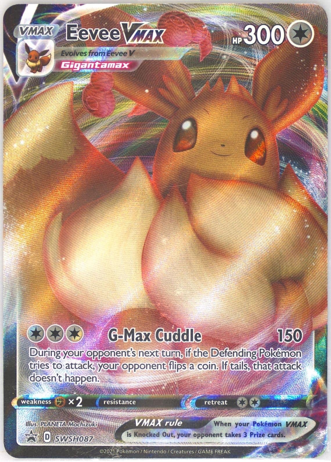 Full Art/Eevee Vmax Shining Fates Elite Trainer Box (087) 2021 Pokemon Swsh Black Star Promo