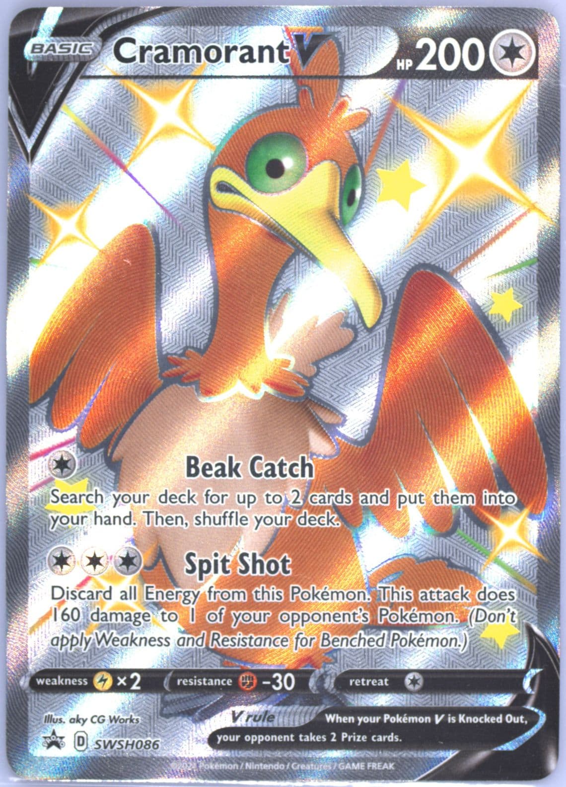 Cramorant V Shining Fates Tins (086) 2021 Pokemon Swsh Black Star Promo