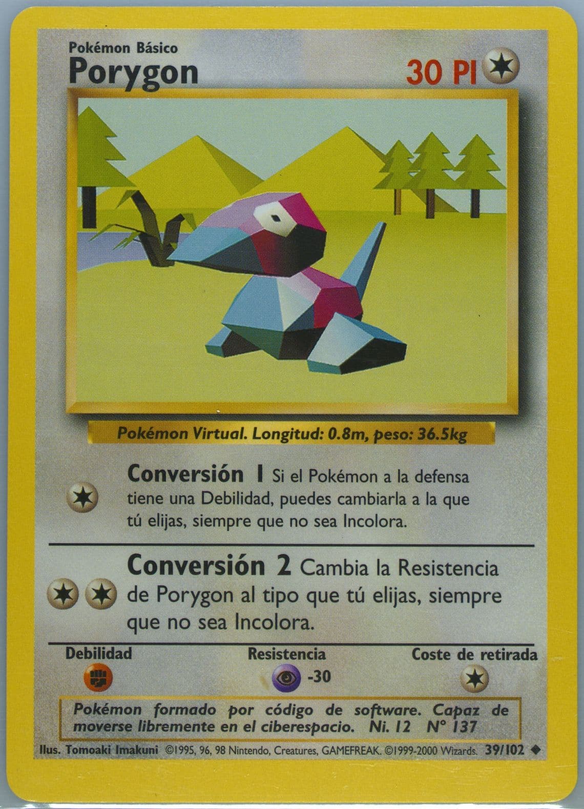 Porygon (39) 1999 Pokemon Spanish