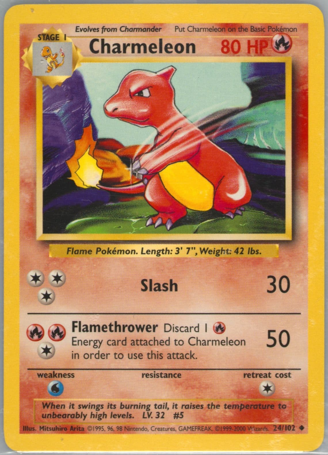 Charmeleon Base Set 1999-2000 (24) 1999 Pokemon Game