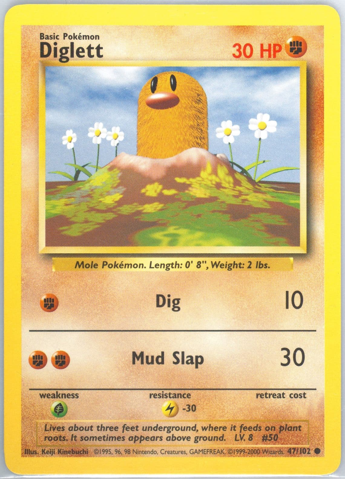 Diglett Base Set 1999-2000 (47) 1999 Pokemon Game