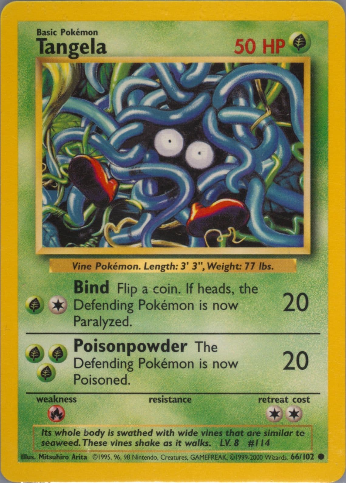 Tangela Base Set 1999-2000 (66) 1999 Pokemon Game