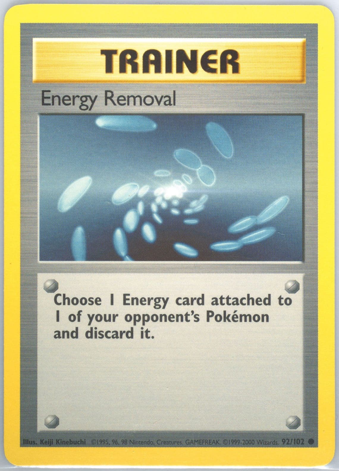 Energy Removal Base Set 1999-2000 (92) 1999 Pokemon Game
