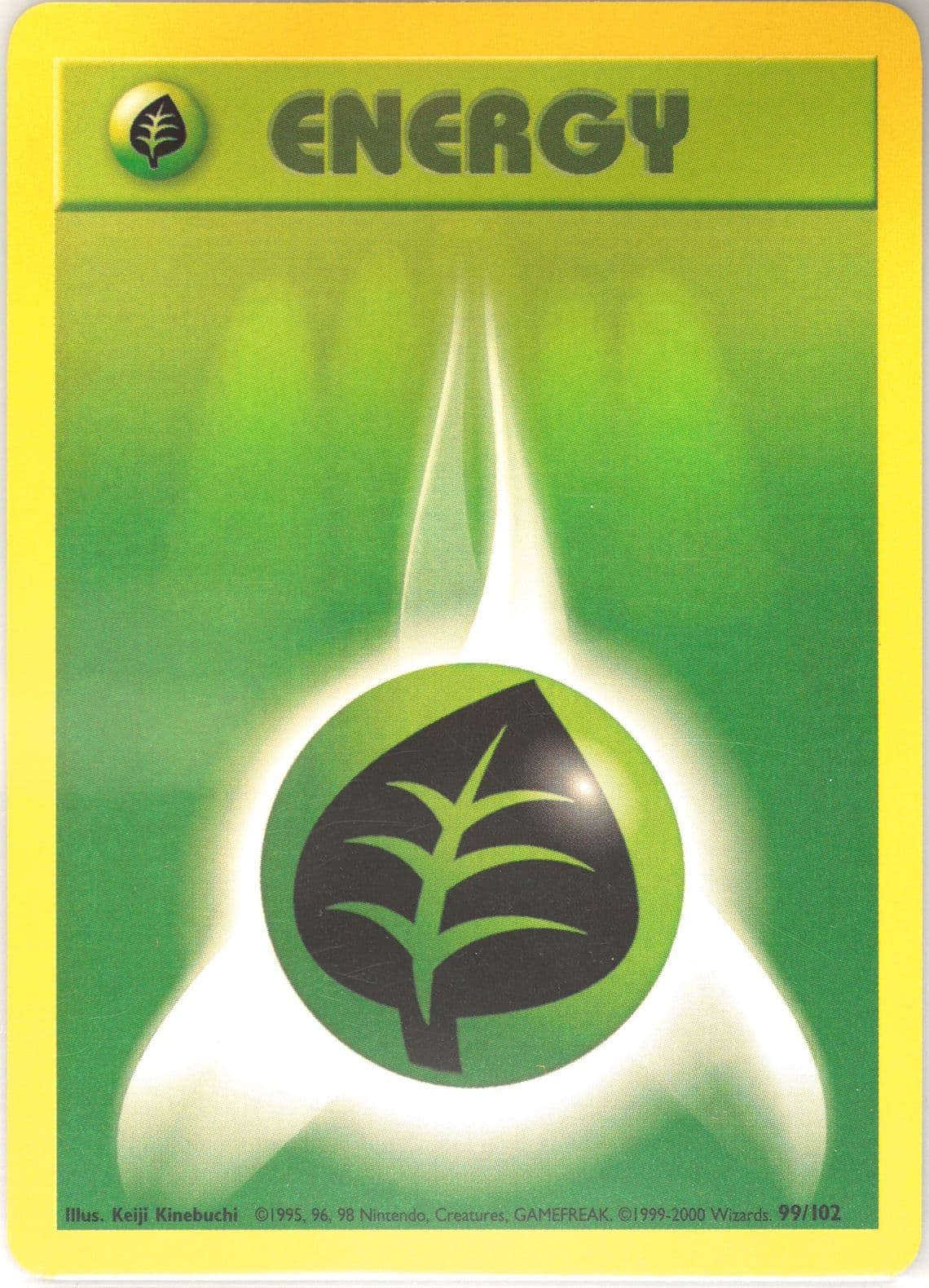 Grass Energy Base Set 1999-2000 (99) 1999 Pokemon Game