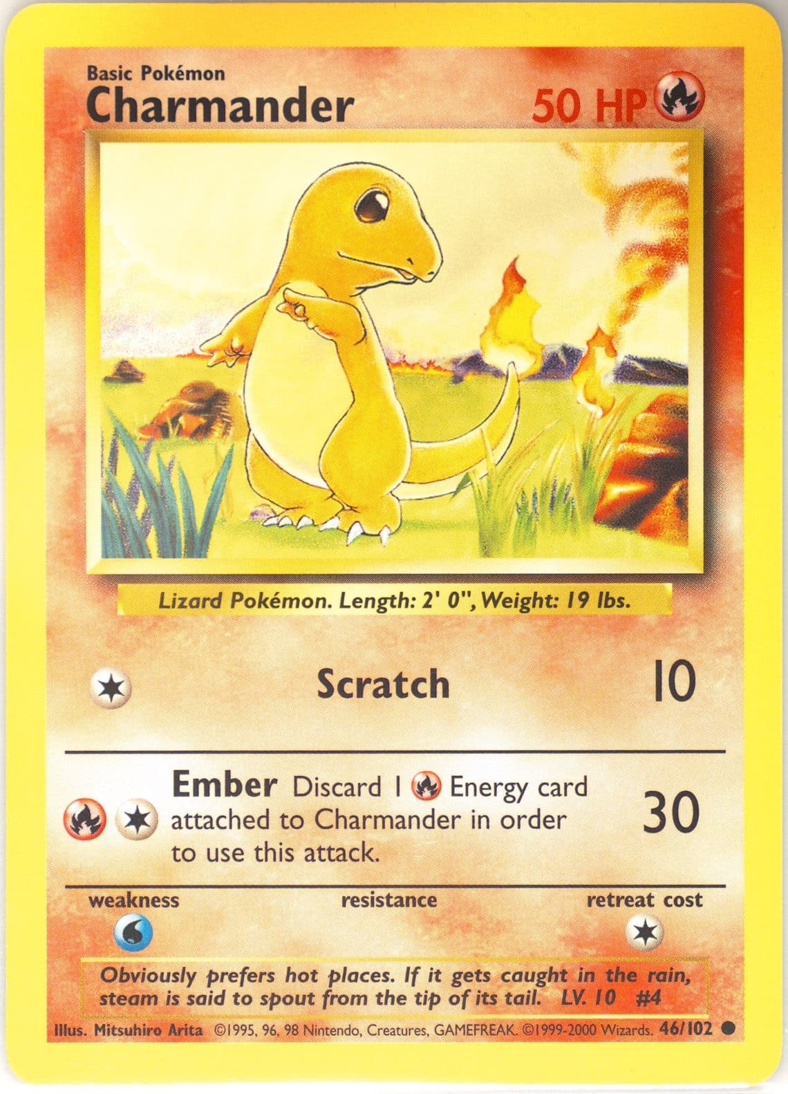 Charmander Base Set 1999-2000 (46) 1999 Pokemon Game