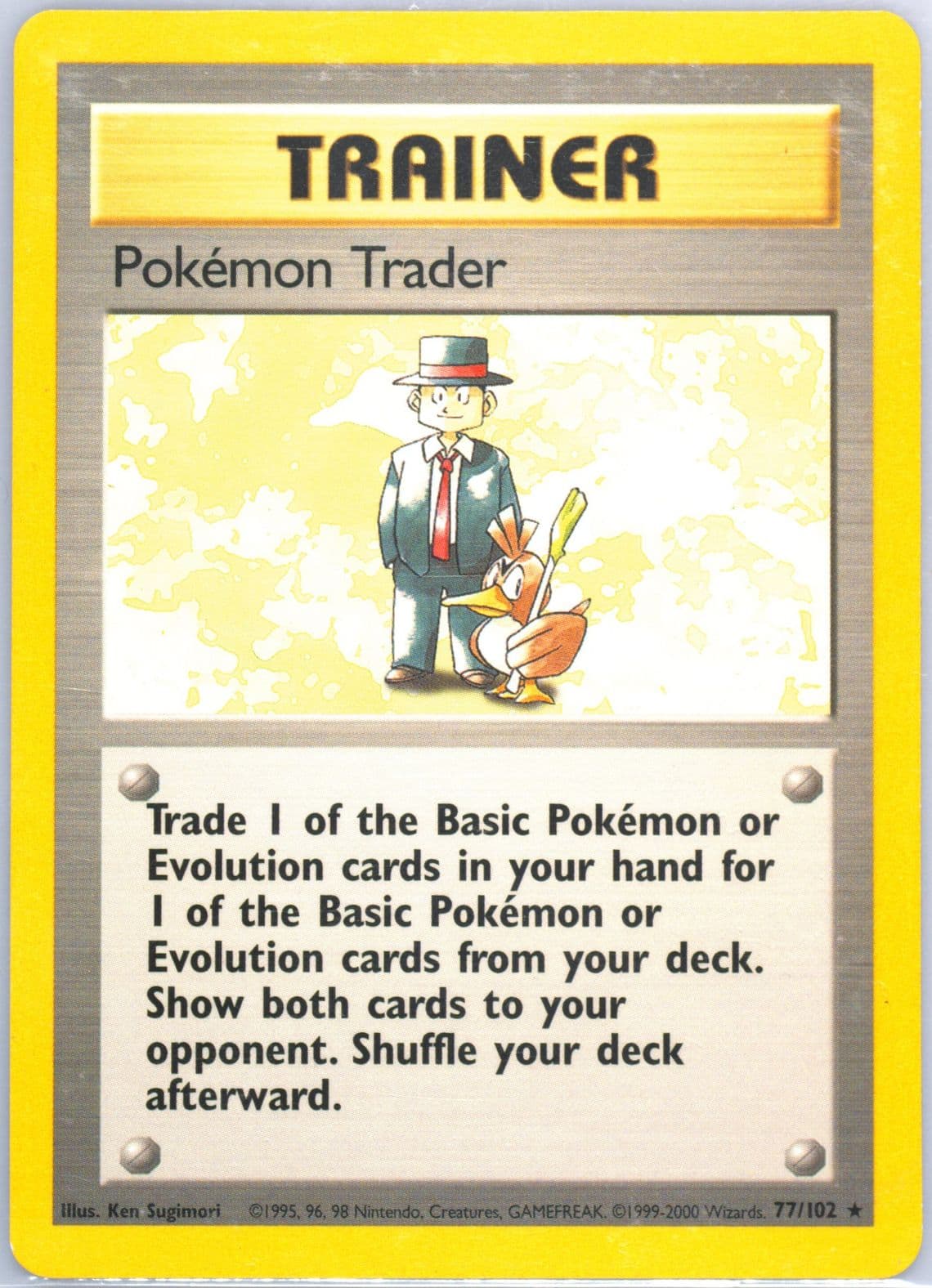 Pokemon Trader Base Set 1999-2000 (77) 1999 Pokemon Game